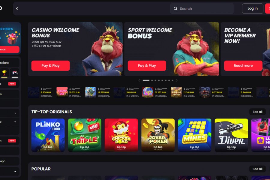 Tip Top Casino Sign Up: Maak Jouw Account Aan